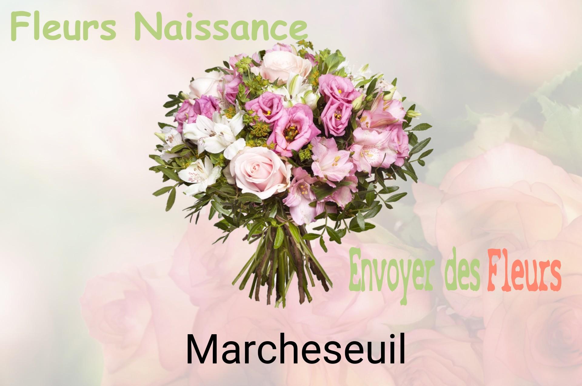 Bouquet de fleurs de naissance livré à Marcheseuil